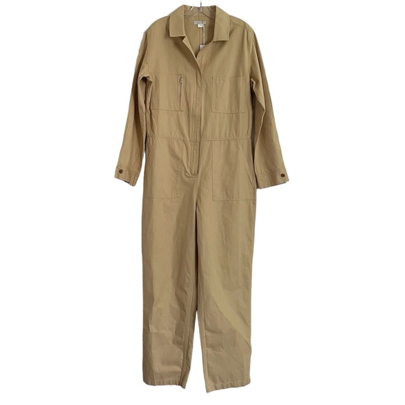 Outerknown Long Sleeve Zip Utility Station Jumpsuit Organic Cotton/Linen NWT - Picture 5 of 11
